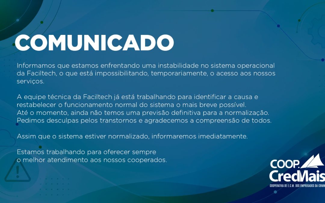 Sistema Inoperante – COMUNICADO 10/26