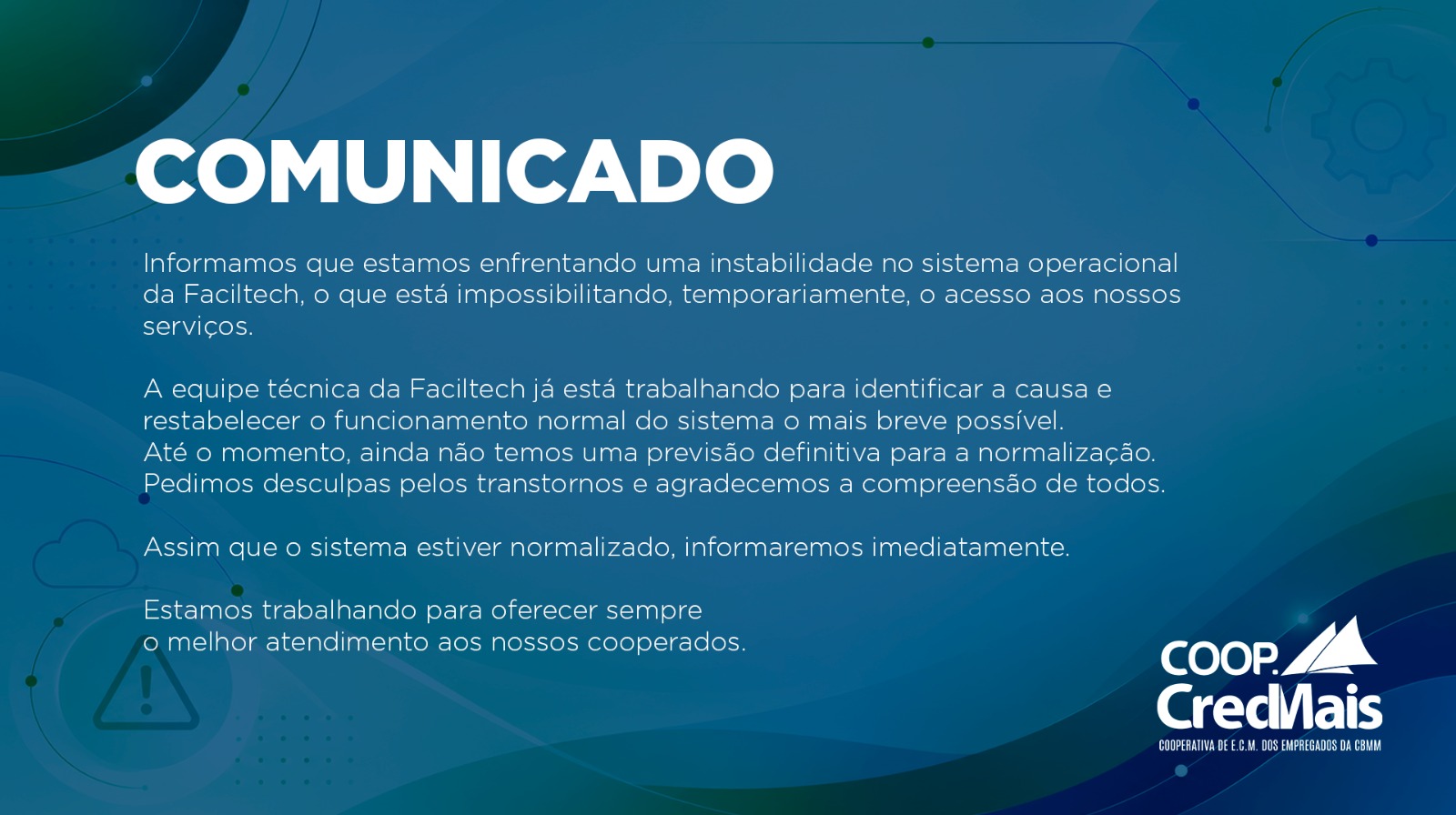 Sistema Inoperante – COMUNICADO 10/26